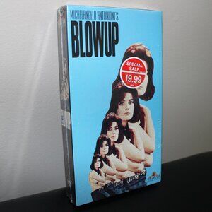 3/$55❤️resealed? 1991 vintage BLOWUP 1966 VHS Michelangelo Antonioni masterpiece